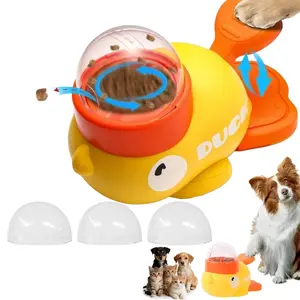 Pet Feeder, ideal gift，1 Set Automatic Pet Feeder, Smart Interactive Dog Feeder, Pet Feeding Supplies for Dogs & Cats Comfortable atmosphere pet life  interactive duck frenchie toy great gift food puzzle slow feeder interactive  feeder