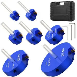 7 count PVC Pipe Reamer Kit - SCH40  Deburring Tool Kit (3/4" to 4") | Dual- Technology | Deburring Tool for PVC & ABS Pipes | Fits Standard 1/2" Drills
