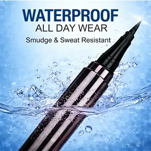No Smudge Waterproof  Pen, ALL DAY WEAR, Sweat-Proof, 1.7mm Precision Tip, Smooth Flow Ink, Quick Dry Formula, No Transfer, Long-Lasting, No Fading, Easy Clean Lines for Beginners &Pros marker eyeliner Semi-Permanent Matte Lip Liner Tattoo Pearlescent
