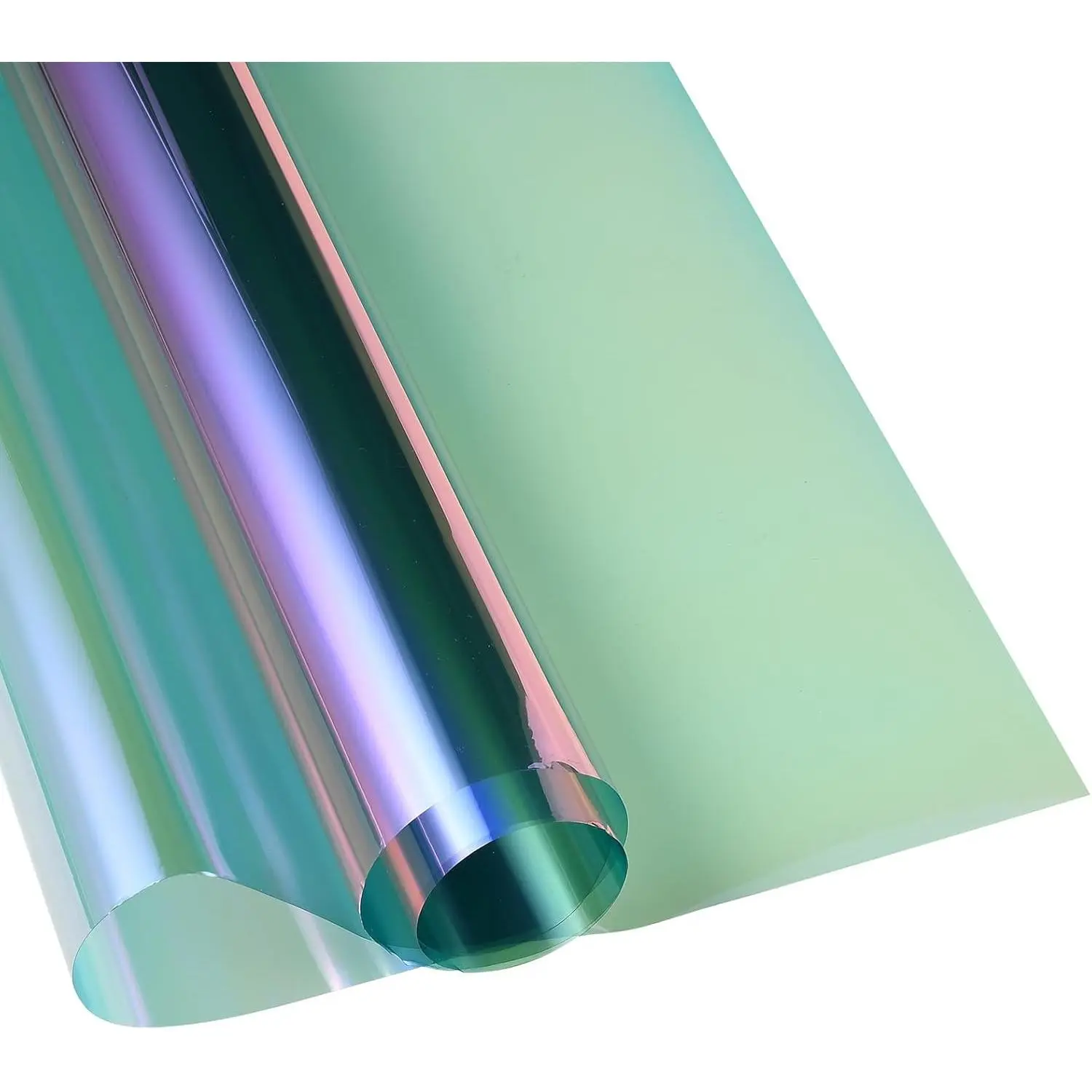Automotive Chameleon Effect Tinted Window Film Roll (19.7 In X 118 In (50 Cm X 300 Cm), VLT 65%) - Polyethylene, Heat Insulation, Anti-UV, Sun Protection, Anti-Glare, Scratch Resistant, Colorful Hue (Purple, Blue, Red) Car Exterior Accessory, Cars, 19.7In