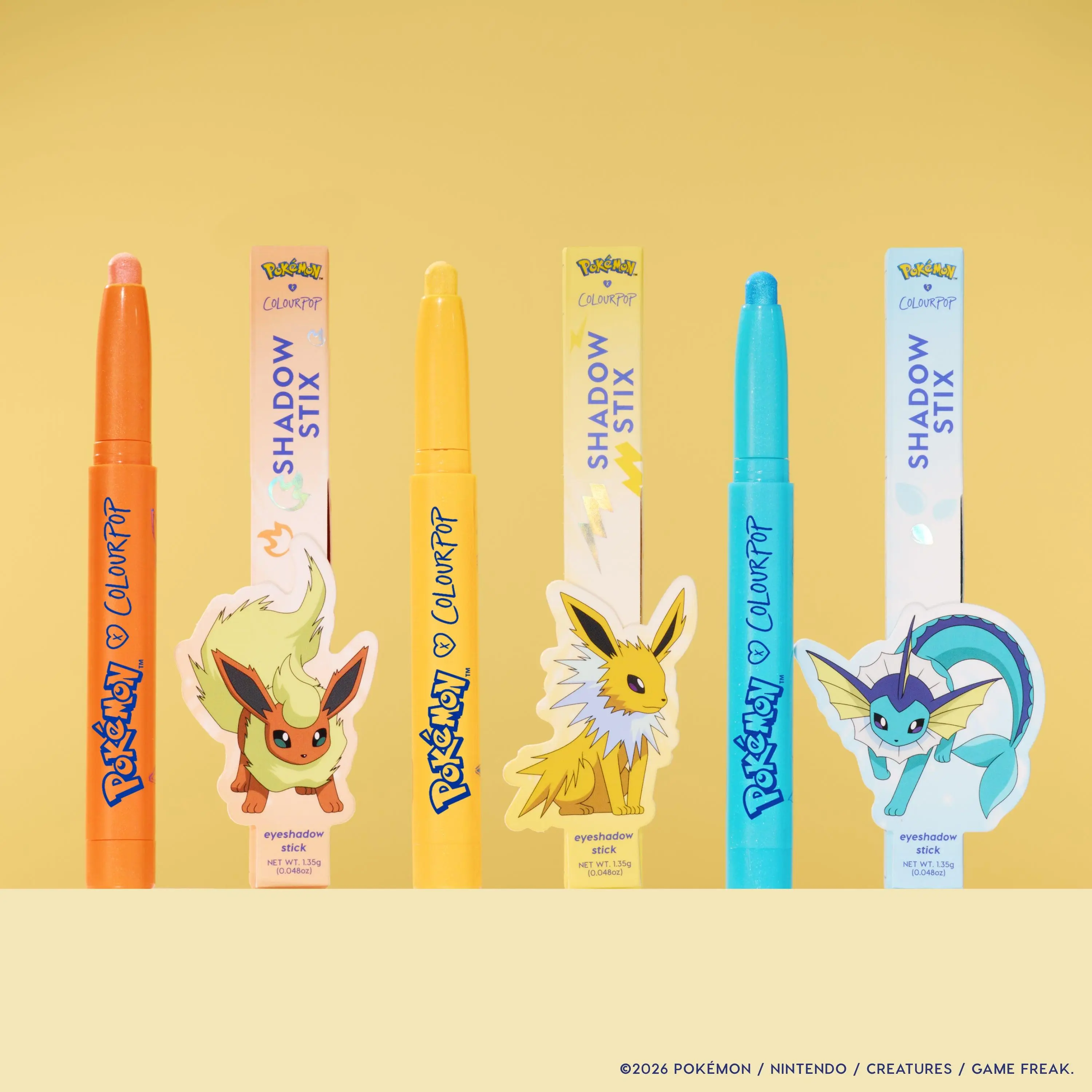 ColourPop x Pokémon: Shadow Stix Trio