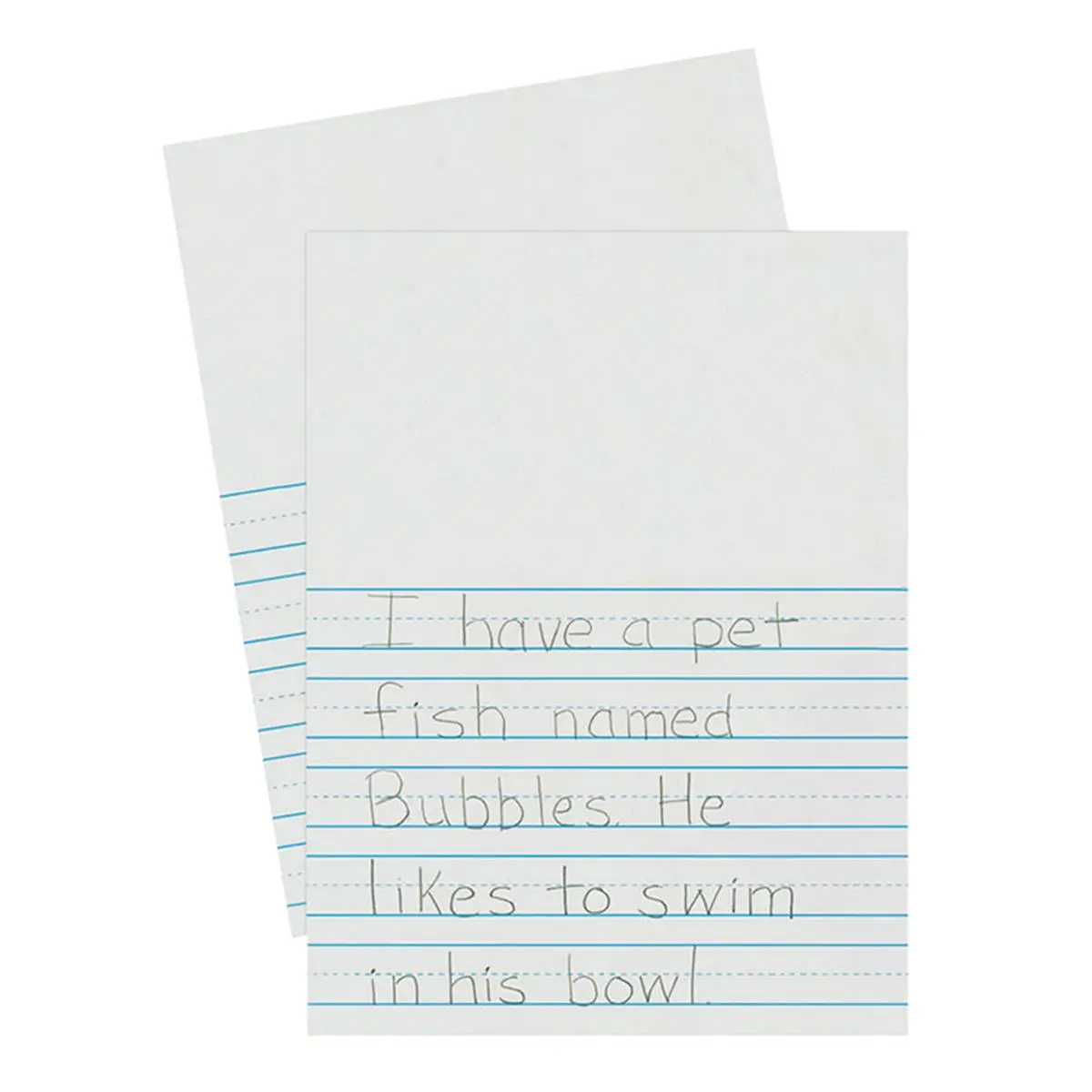 Pacon News Ruled Paper - 9x12 in, 0.87 in Rule, White, 3 Reams (500 Sheets/Ream), Top Blank Space, Double-Sided Printable, Easy-to-Use Scrapbooking DIY Project Supply, Printable Both Sides