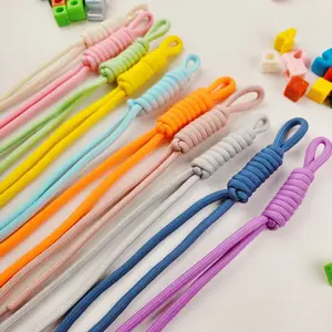 10pcs Colorful Nylon Rope Set, Trendy Style Hanging Decorations, DIY Accessories for Fashionable Knots, Versatile Craft Supplies