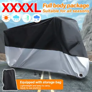 1Pcs Universal Motorcycle Cover Waterproof All Season Dustproof UV Protection Rainproof Waterproof 190T Electric Bicycle Motorbike Cover