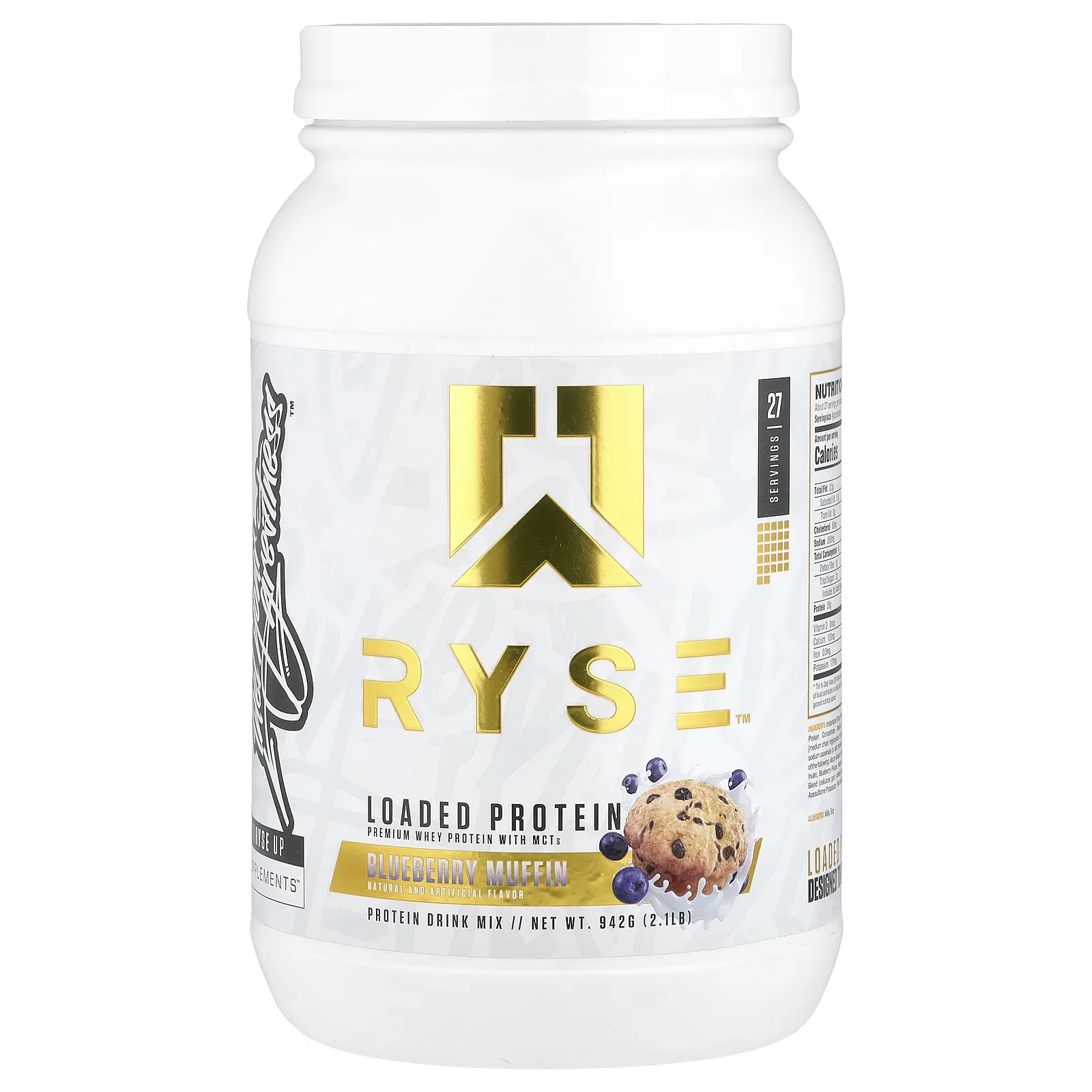 RYSE Loaded Protein, Blueberry Muffin, 2.1 lb (942 g)