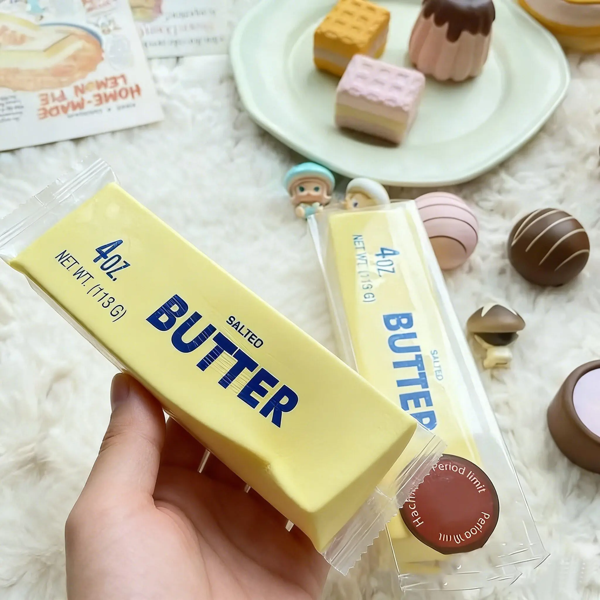 Soft and ultra-soft feel butter stick, squeezable and reboundable, fun to pinch and squeeze, stress relief toy for work and school, non-toxic party gift, children's day gift, birthday gift
