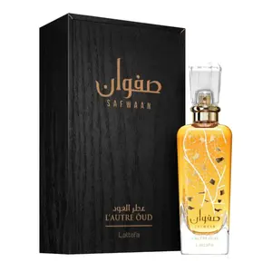 Lattafa Safwaan L'autre Oud Unisex Eau de Parfum Spray - 3.4 fl oz, Punchy Spiced Oud Unisex Fragrance, Rose Top Notes, Amber Heart Notes, New in Box, Punchy Unisex Fragrance
