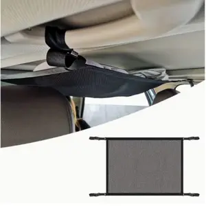 1pc car roof storage bag car double-layer storage net car roof storage net bag luggage storage multifunctional hanging bag
