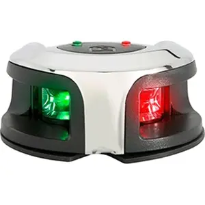 212 MAIN LightArmor Bow Mount Navigation Light - Stainless Steel, Bi-Color, 2nm Deck-Mounted LED Boating Navigation Light
