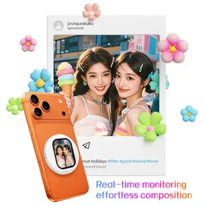 Mobile phone photo treasure is suitable for iPhone Apple. Android mobile phone wireless selfie display rear magnetic suction selfie display wireless selfie screen mini selfie artifact