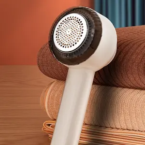 Rechargeable Electric Handheld Lint Remover - 21cm, 500mAh USB-Charge Defuzzer with 6-Leaf Blade, Digital LED Display, Pill Removal Tool for Clothes, Sweaters