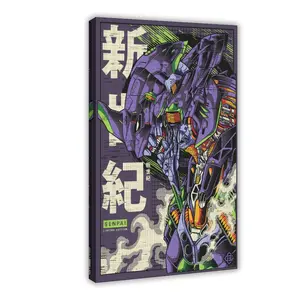 Neon Genesis Evangelion Anime Art Print, Revival Rebirth Death of Evangelion, 90s Manga Poster Home Decor