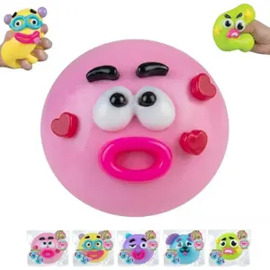 Funny Dog Face Swap Squishy Toy - Soft Non-Sticky Slow Rising Sensory Fidget Ball for ADHD Anxiety Relief, Expression-Changing Squeeze Toy, 1Pc Party Gift Filler for Kids