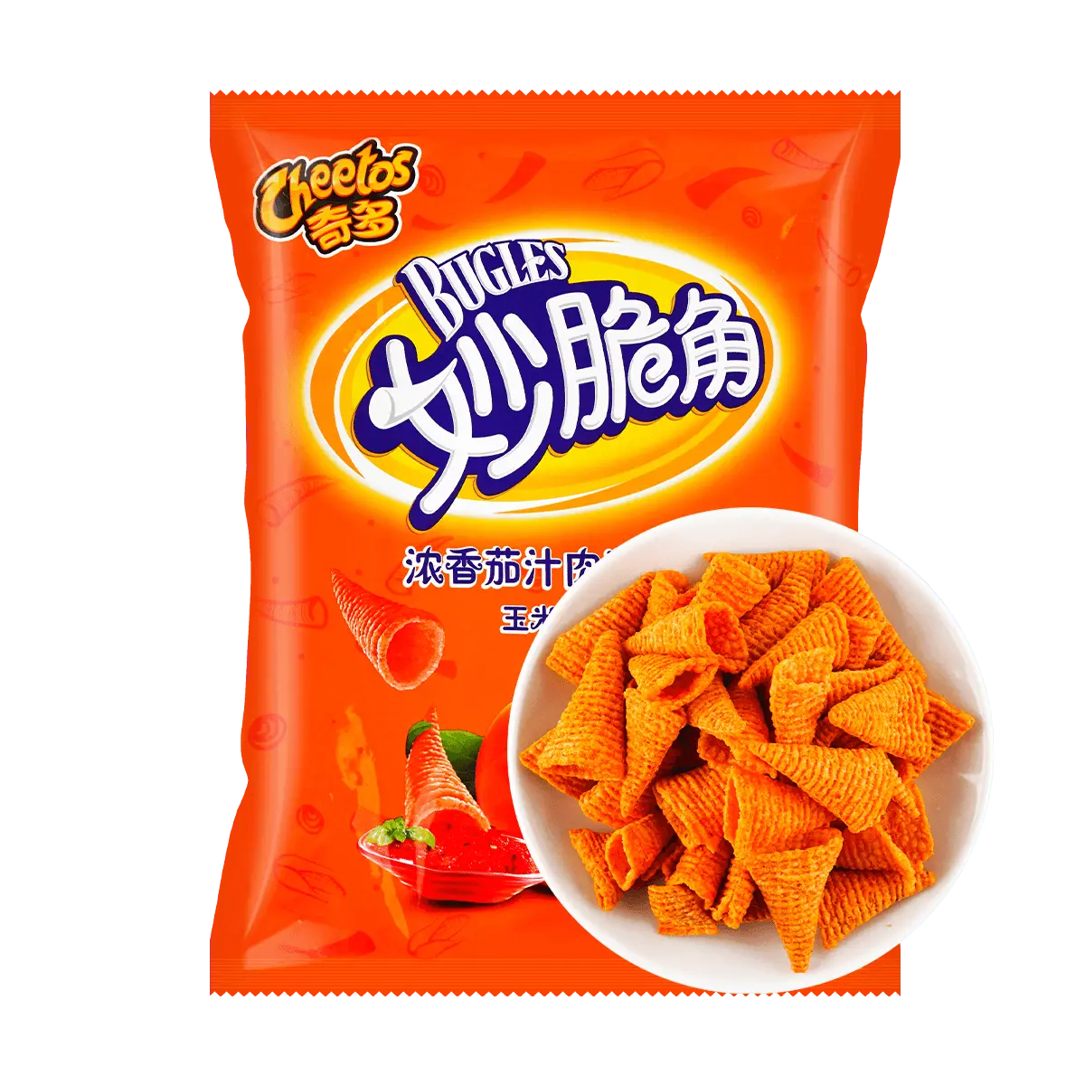 Cheetos Cheetos Bugles Crispy Corn Snacks, Tomato Meat Sauce Flavor, 2.29 oz Cheetos Cheetos Bugles Crispy Corn Snacks, Tomato Meat Sauce Flavor, 2.29 oz