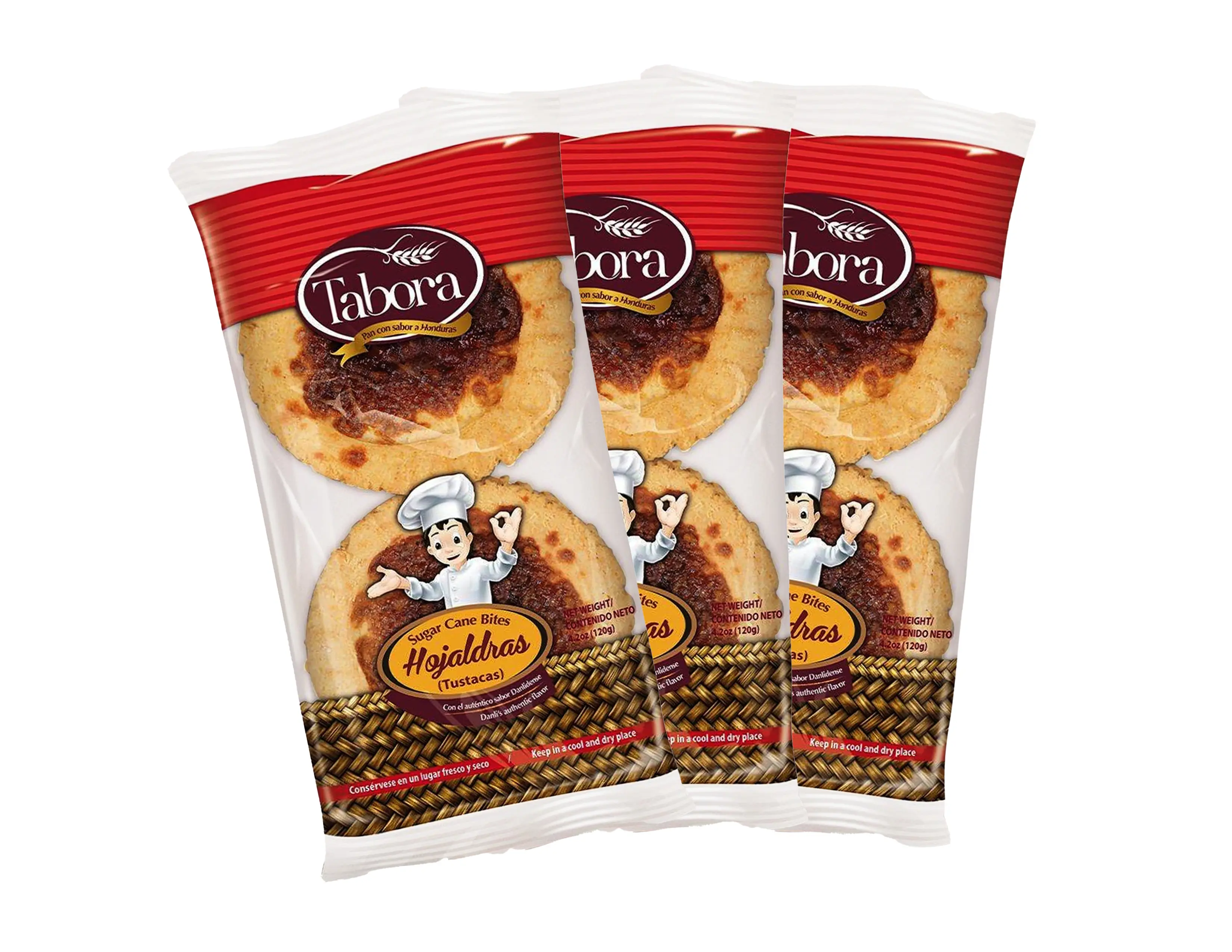 3 pack Tustaca Hojaldra Tabora