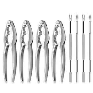 8Pcs Crab Leg Crackers - Crab Crackers and Tools Set with Stainless Steel Seafood Utensils Crackers & Forks Cracker, Shellfish Crackers and Tools for Seafood Boil Party Supplies, Dishwasher Safe - Home Improvement.