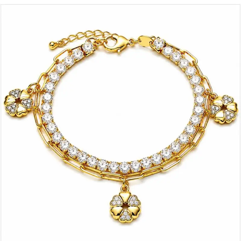 Bracelet with Sparkling Charms