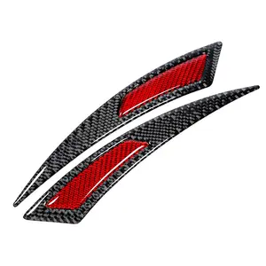 Carbon Fiber Fender Stripes Car Wheel Eyebrow Trim Anti-scratch Wheel Arch Protector Decor Sticker