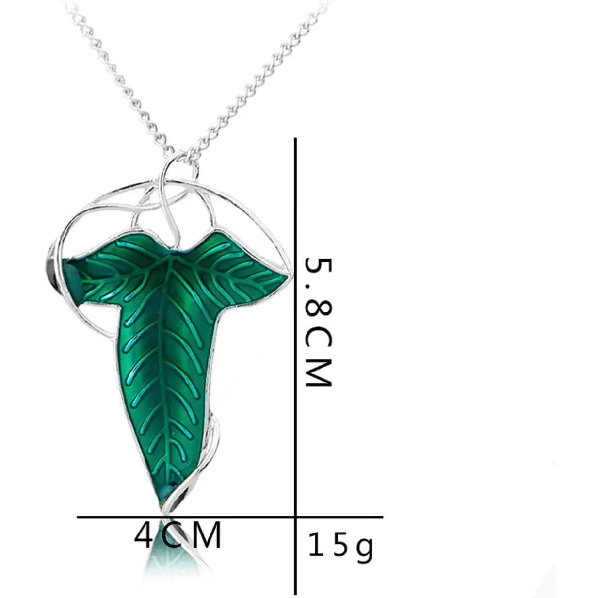 Set of 2 Leaf Pendant Princess Chain Necklaces, Including Transparent Jewelry Box, Set Of Two