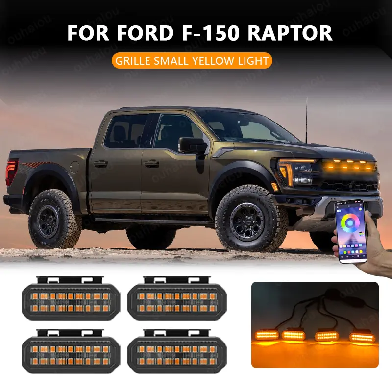 LED Front Grille Light For FORD F-150 RAPTOR Car Daytime Running Light Wheel Eyebrow Lamp For Pickup Offroad 12V, Automotive Car Light, Auxiliary Light