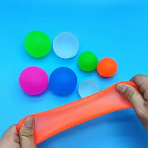Colorful Squeeze Balls Soft Slow Bounce Rubber Toy, Silicone Ball, Perfect for Office Desk, Collectors, Birthday, Holiday, Christmas Gifts