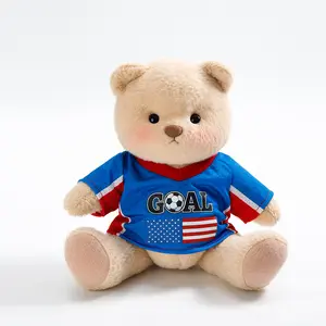 Getahug Soccer Teddy Bear | Handmade Jointed Stuffed Animal Gift for Football Fans