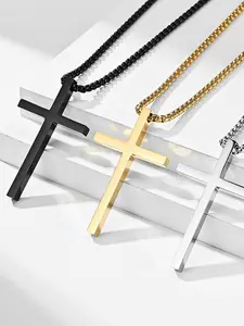 Men's Fashion Cross Necklace, Geometric Cross Necklace, Long-lasting Color Retention, Showcasing Extraordinary Taste, Necklace