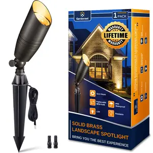 Gardenreet Solid Brass Landscape Spotlight 12V - Bronze/Black/Copper (2105)