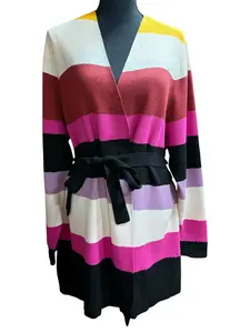 LANE BRYANT Color Block Cardigan Sz 22/24