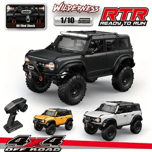 1/10 Rc Car RC Crawler 4x4 Off-road RTR R1001 with LED 2.4G Electric Remote Control Rock Buggy Vehicle Rc Cars With Winch for Adults Gift