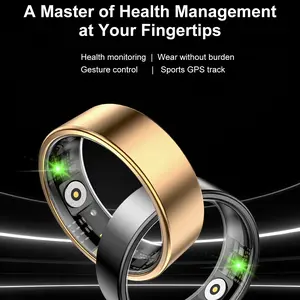 Smartring Smart Ring for Fitness Tracking, Gesture Control Heart Rate Monitor, Sleep Quality Analysis, Blood Oxygen Level Measurement, Fitness Tracker