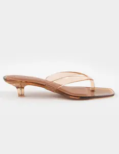BAMBOO Stacy Womens Jelly Kitten Heels