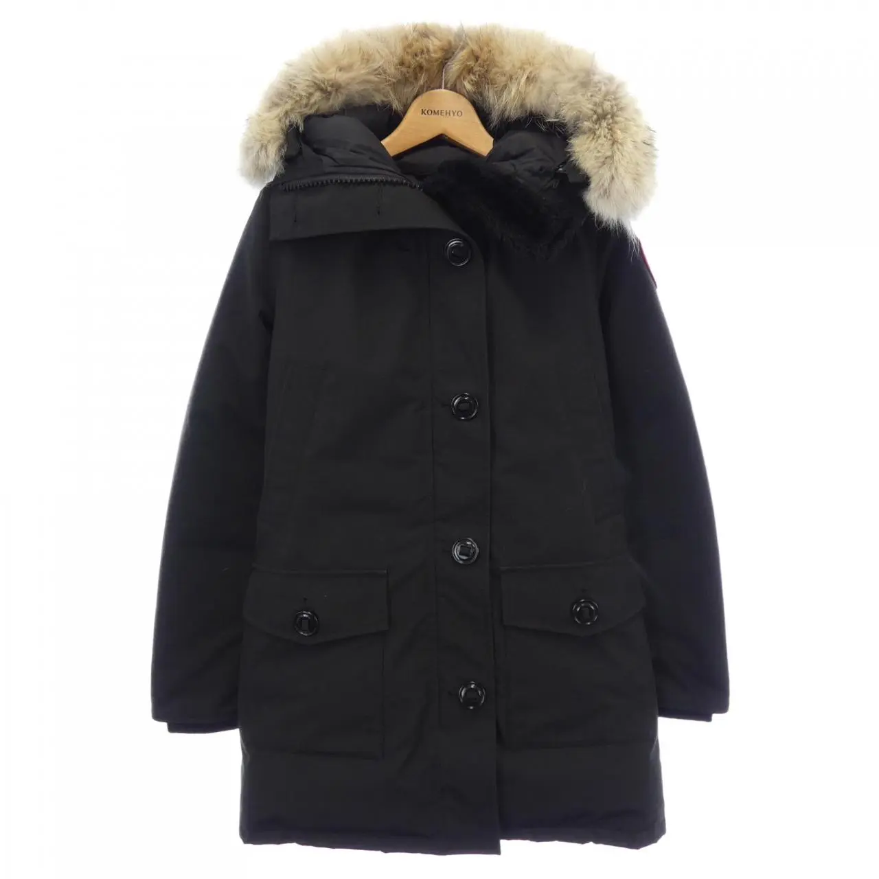 Pre-owned Canada Goose Nylon Small Leather Goods Bronte Down Coat