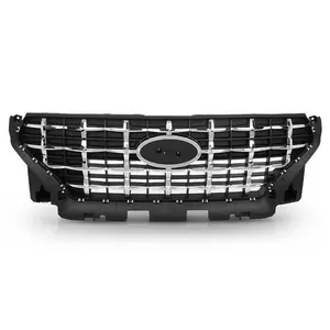 Front Bumper Upper Grille Grill Black Chrome Fit For 2020-2023 Hyundai Venue