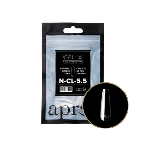 APRES - Gel-X Natural Coffin Long #5.5 Refill Bag