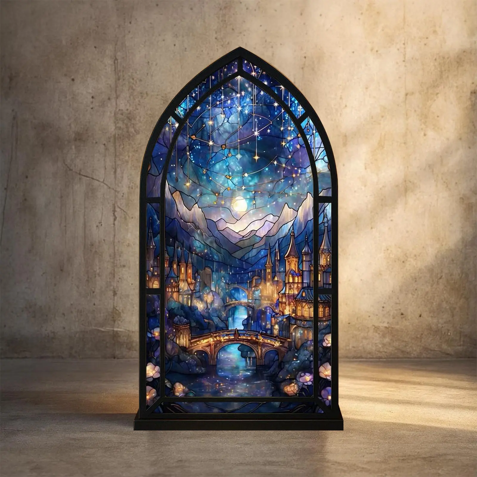 Fantasy Dragon Book Nook with Candle Light, Library Bookshelf Insert, Cozy Glow Booknook for Readers & Fantasy Book Lovers Gift, Led Ambient Lighting, Led String Lights, Led Star Light ( No Candle )