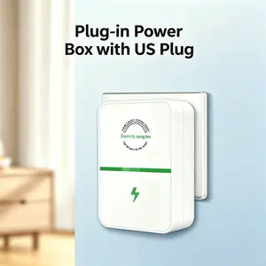 2-Pack Household Plug-In Power Device Electricity Saving Box– 2026 Updated Design, US Plug, Compatible with 90–250V for Home & Office - Household Surge Protector Box for Refrigerator, AC, Office Appliances, Flame-Retardant