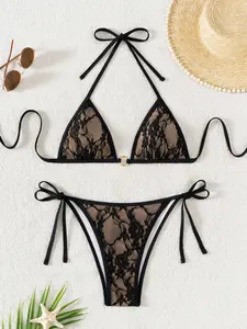 LUSHLACE 2 Piece Bikini Set Casual Fashionable Summer Beach Vacation