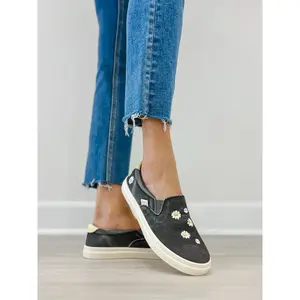 Blowfish Malibu Havasu Slip-On Tennis Shoes in Charcoal