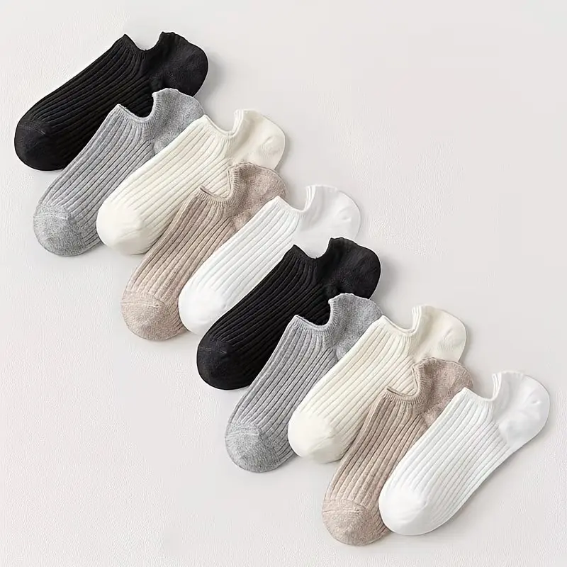 5 or 6 Pairs Minimalist Low-Cut Boat Socks – Soft Casual Socks for Daily and Seasonal Wear, Socks For Women, Cozy Feet