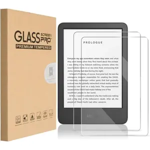 T Tersely 2 Pack Tempered Glass Screen Protector | 6" Kindle 11th 2024/2022 & 10th 2019 | HD 9H Case-Friendly Tempered Screen Film