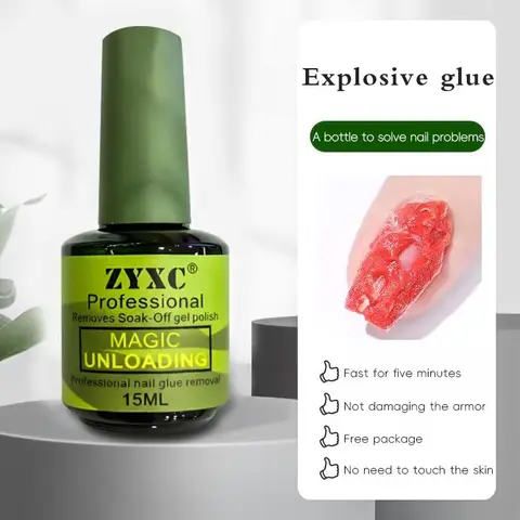 4-piece magic quick nail polish remover, nail polish and gel nail remover, Fast Gel Remover, convenient for home use, advanced nail salon formula, professional nail care tools, Nail Art Remover, Gel Remover For Nails
