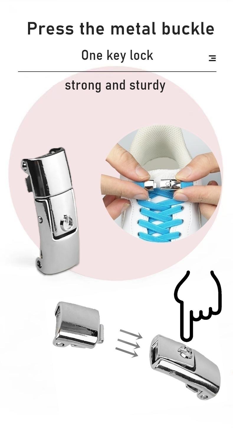 No Tie Shoelaces Magnetic Elastic Shoe Laces for Sneakers, Elastic No Tie Laces for Adults Kids Sneaker Replacement Laces