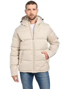 GUESS Male Eco Fusco Hooded Padded Jacket