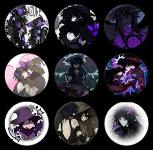 Forsaken Pin Button, Azure x Two Time Pins, Azure Pins, Two Time Buttons, Azuretime Backpack Decor Accessories, Forsaken Pin Buttons For Clothes, Bags, Backpack, Hats, Jeans, and More, Funny Bag Accessories!