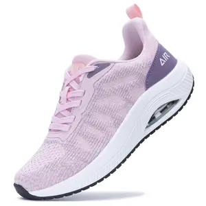 AOV Women Arch Support Walking Shoes Wide Comfortble Sneakers Lightweight Air Cushion Tennis