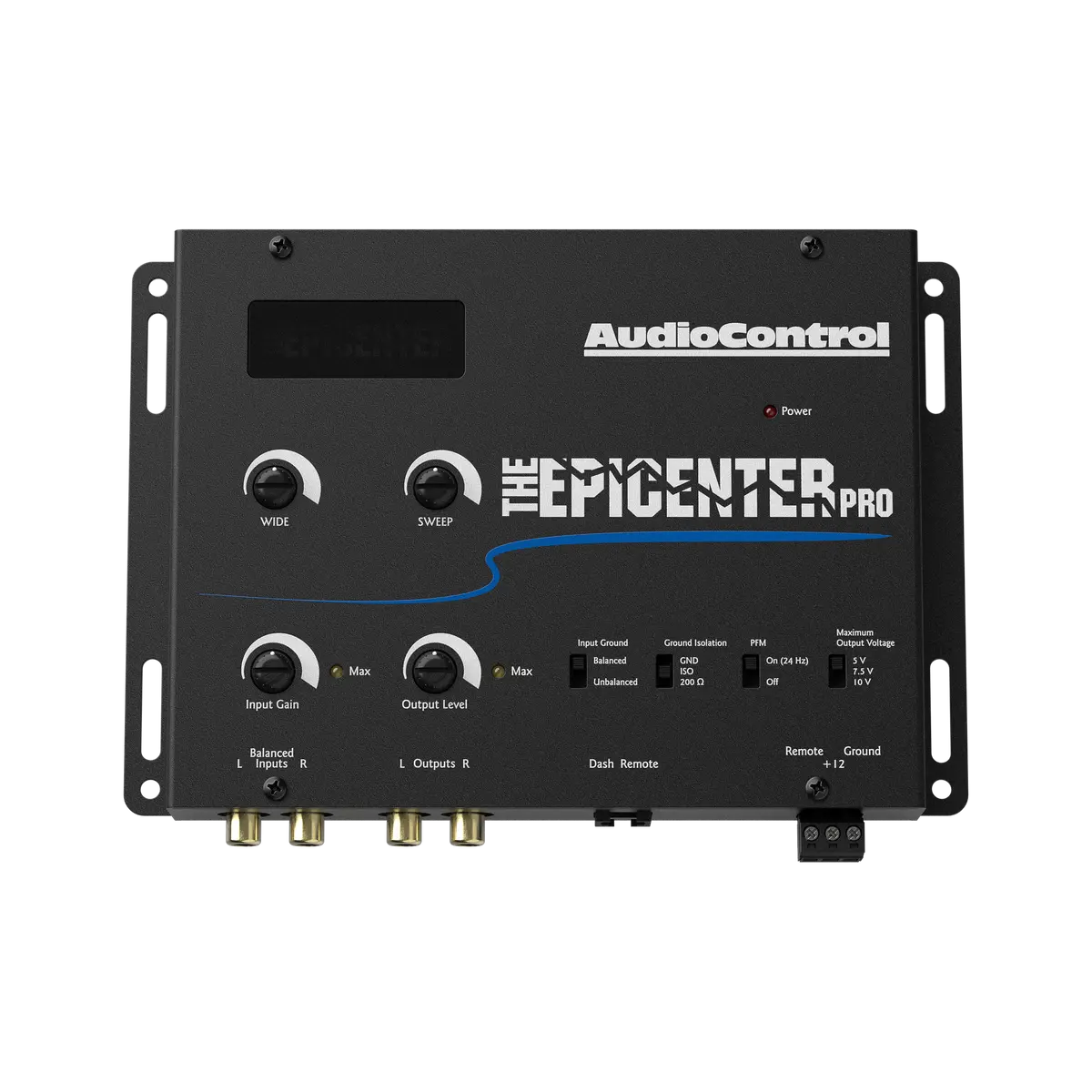 Digital Stereo Amplifier - Epicenter Pro Bass Restoration Processor, Noise Reduction Equalizer, High-Voltage Line Driver, Adjustable Remote-Controlled Audio Controller, Remote Control