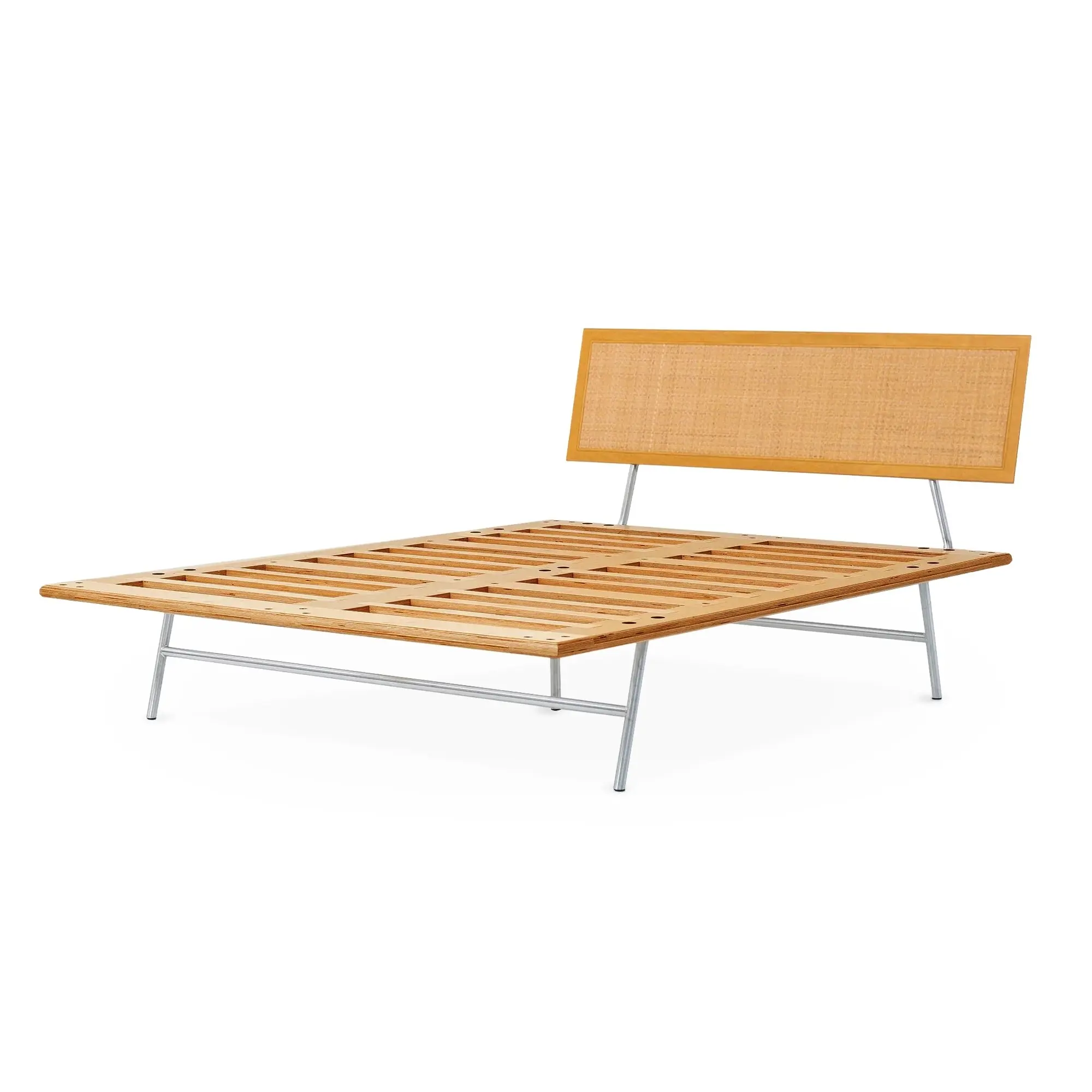 Case Study® Straight Leg Fastback Bed with Cane Headboard