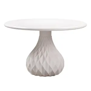 Tulum 47" Ivory Concrete Indoor / OutdoorRound Dining Table