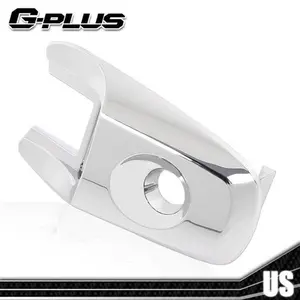 Fit For 11-19 Ford Explorer Left Driver Chrome Door Handle Key Bezel Cover Trims